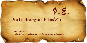 Veiszberger Elmár névjegykártya